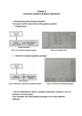 Chapter 3 Computer Graphics Software Standards