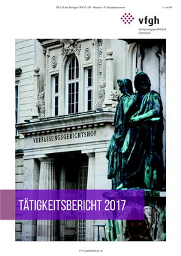 Tätigkeitsbericht 2017