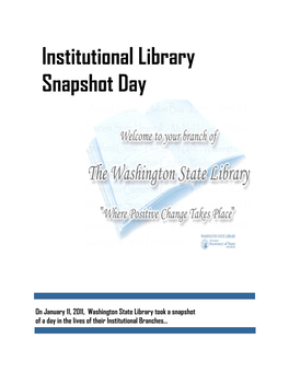 Institutional Library Snapshot Day
