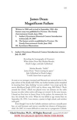 James Dean: Magnificent Failure