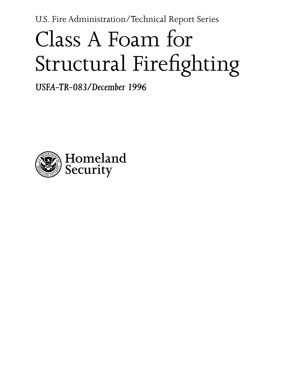 TR-083 Class a Foam for Structural Firefighting