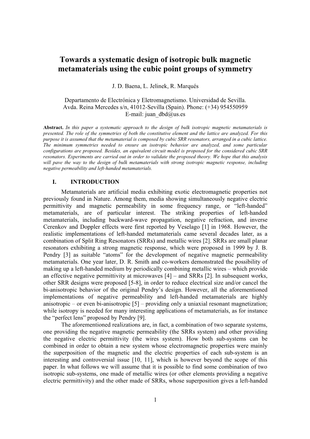 Towards a Systematic Design of Isotropic Bulk Magnetic Metamaterials Using the Cubic Point Groups of Symmetry