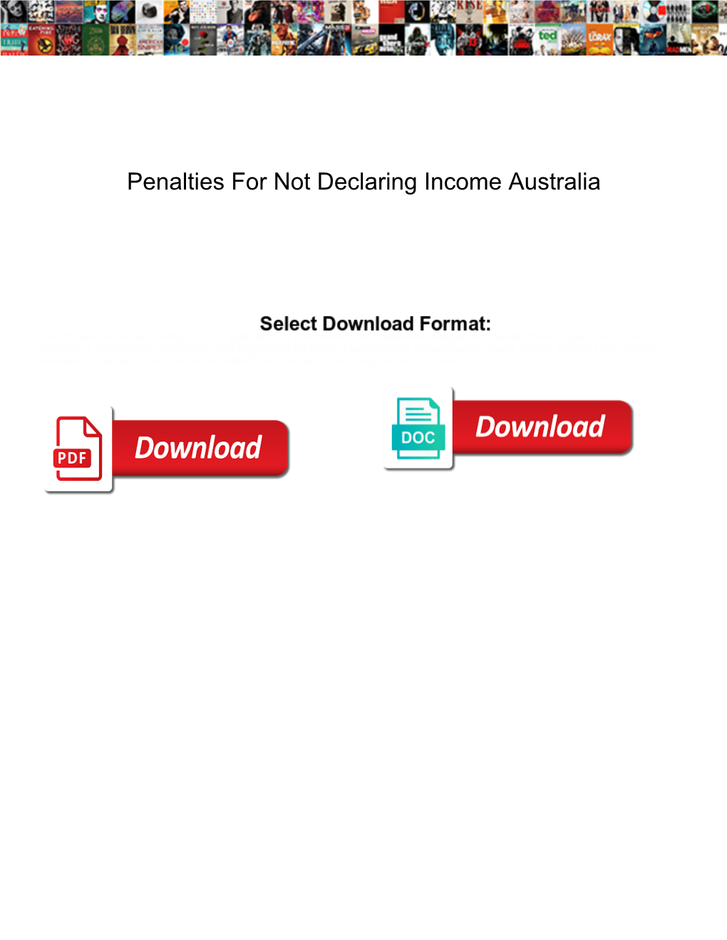 Penalties for Not Declaring Income Australia