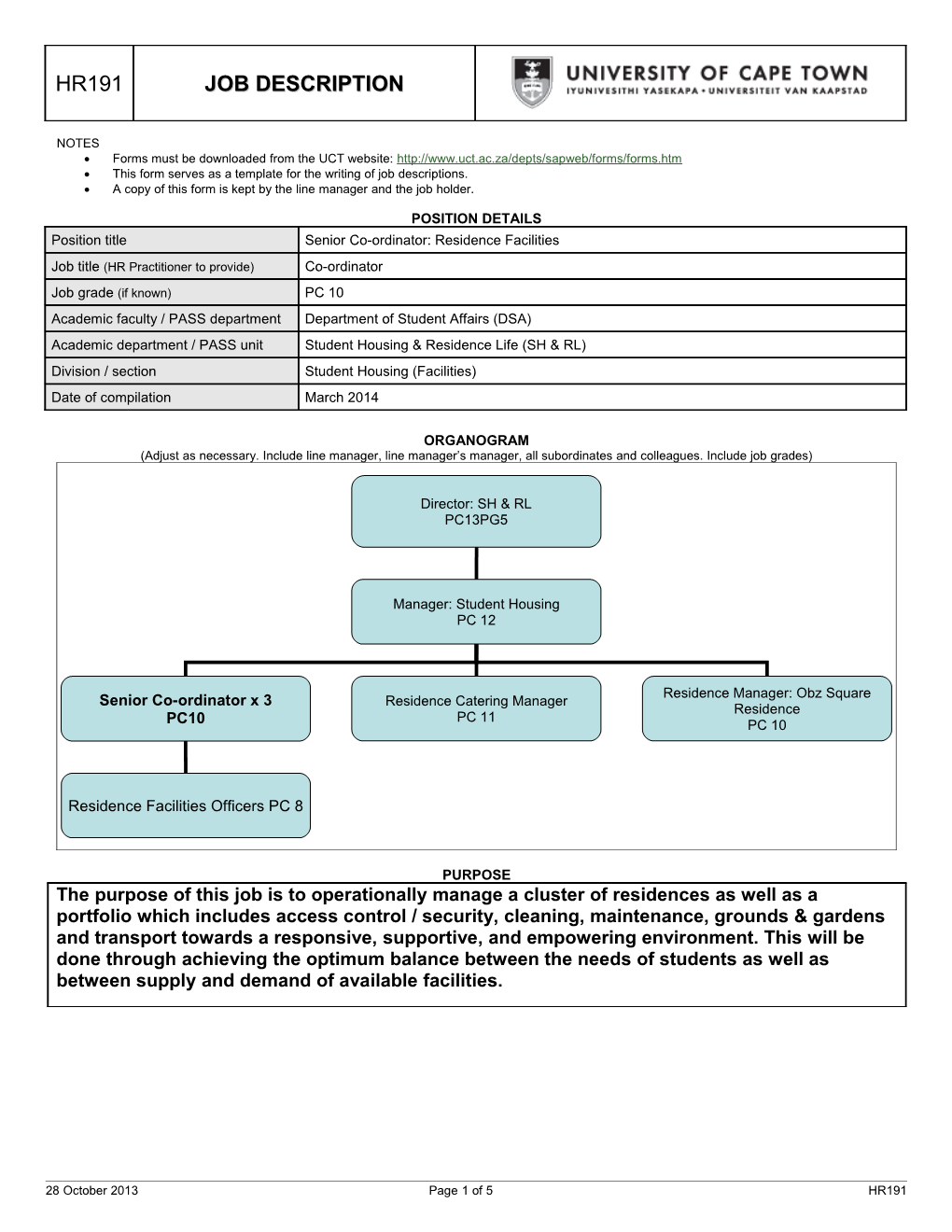 Forms Must Be Downloaded from the UCT Website s3