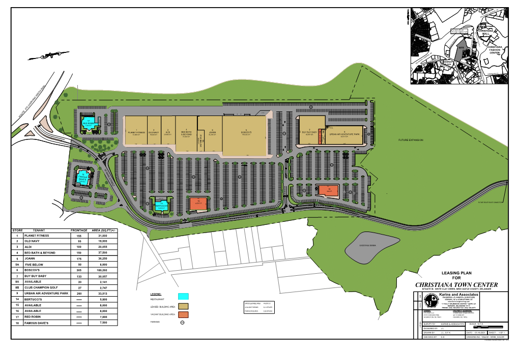 Christiana Town Center 8B Club Champion Golf 27 2,747 Situate In: White Clay Creek, New Castle County, Delaware