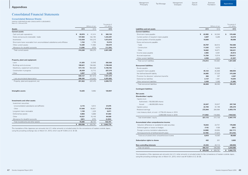 Consolidated Financial Statements