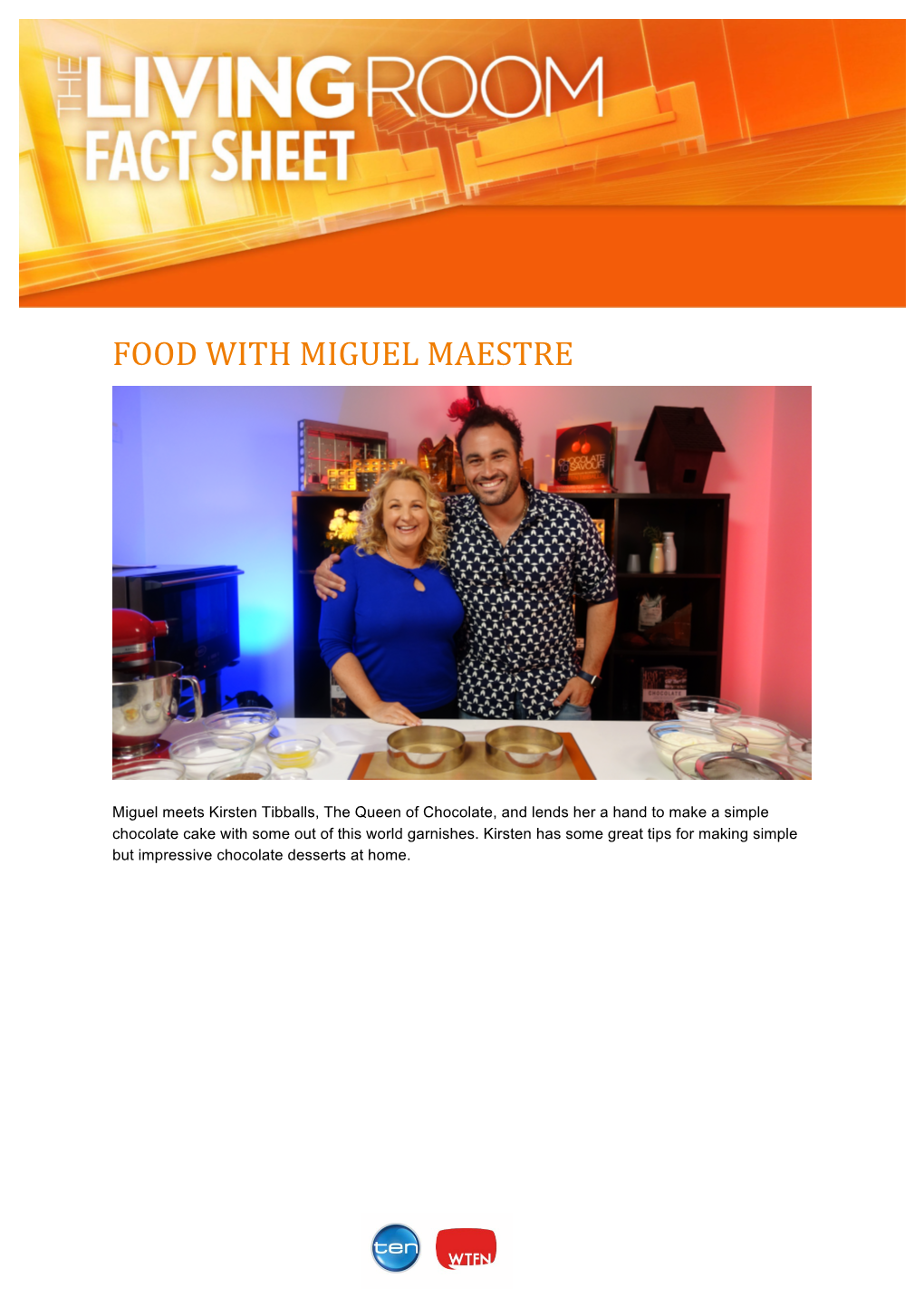 Food with Miguel Maestre