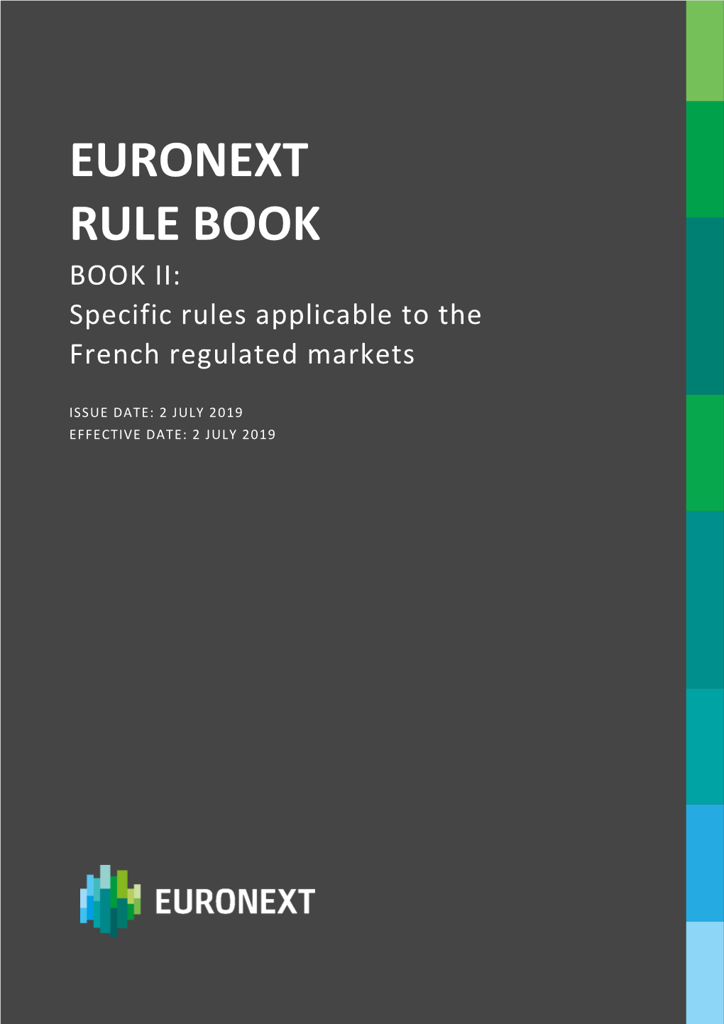 Book Ii Specific Rules Applicable to the French Regulated Markets