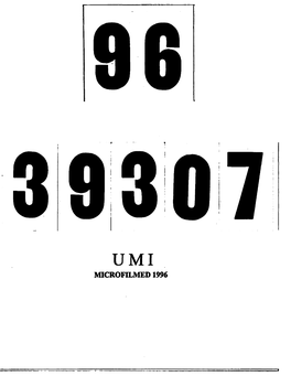 Microfilmed 1996 Information to Users