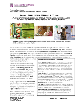 Zoom: Family Film Festival Returns