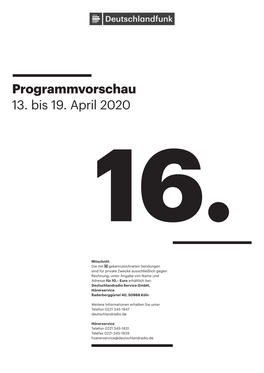 Programmvorschau 13