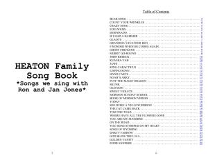 HEATON Family Song Book