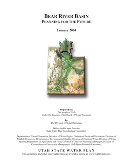 Bear River Basin Planning for the Future