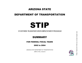 Arizona State Department of Transportation Summary