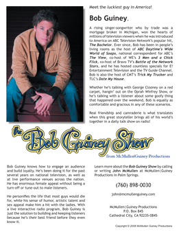 Bob Guiney Show by Calling and Build Loyalty