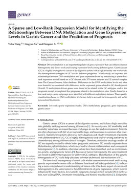 A Sparse and Low-Rank Regression Model for Identifying The