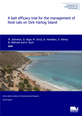 A Bait Efficacy Trial for the Management of Feral Cats on Dirk Hartog Island