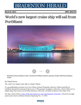 849575 by Chabeli Herrera the World's New Largest Cruise Ship Is