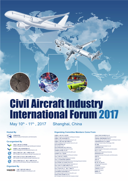 Civil Aircraft Industry International Forum 2017 May 10Th - 11Th , 2017 Shanghai, China