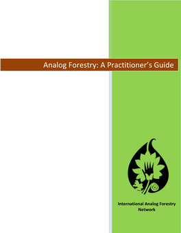 Analog Forestry: a Practitioner's Guide