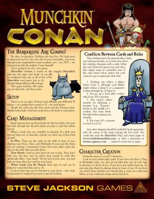 Munchkin Conan Rules