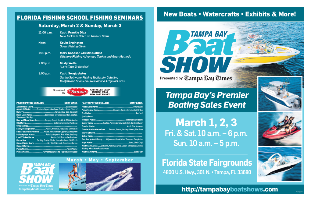 March 1, 2, 3 Family Boating Center