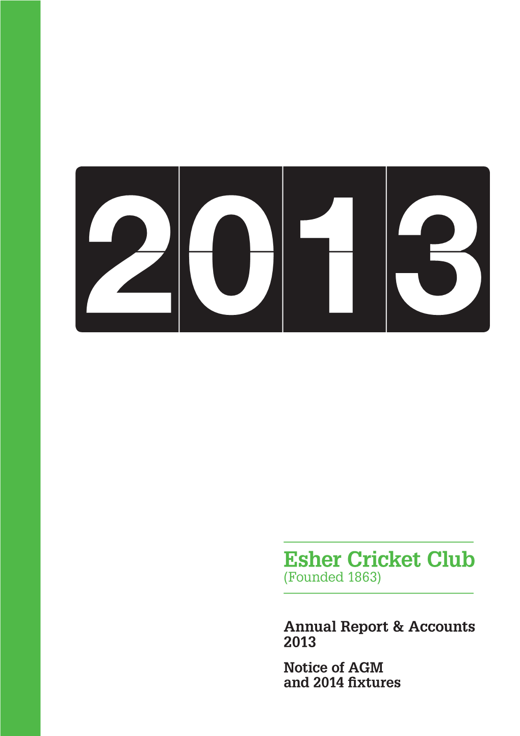 2013 Esher Cricket Club