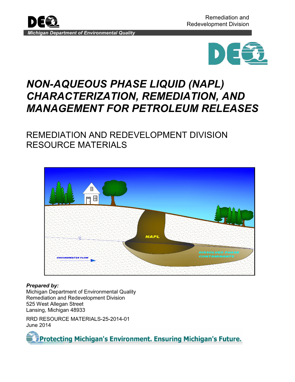 Non-Aqueous Phase Liquid (Napl) Characterization, Remediation, and Management for Petroleum Releases