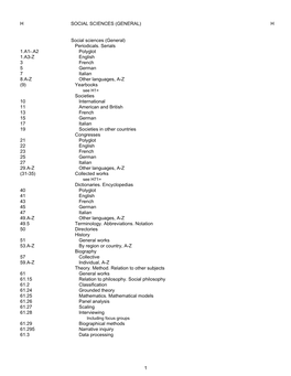 Library of Congress Classification