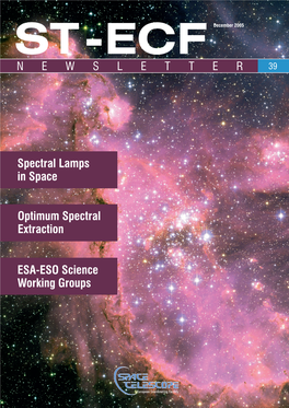 Spectral Lamps in Space Optimum Spectral Extraction