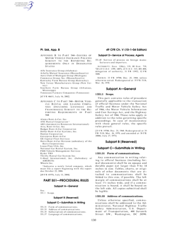 130 PART 551—PROCEDURAL RULES Subpart A