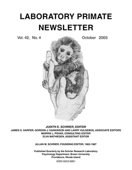 Laboratory Primate Newsletter