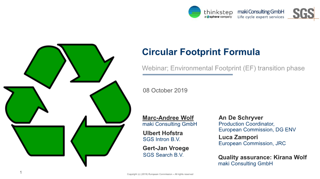 Circular Footprint Formula