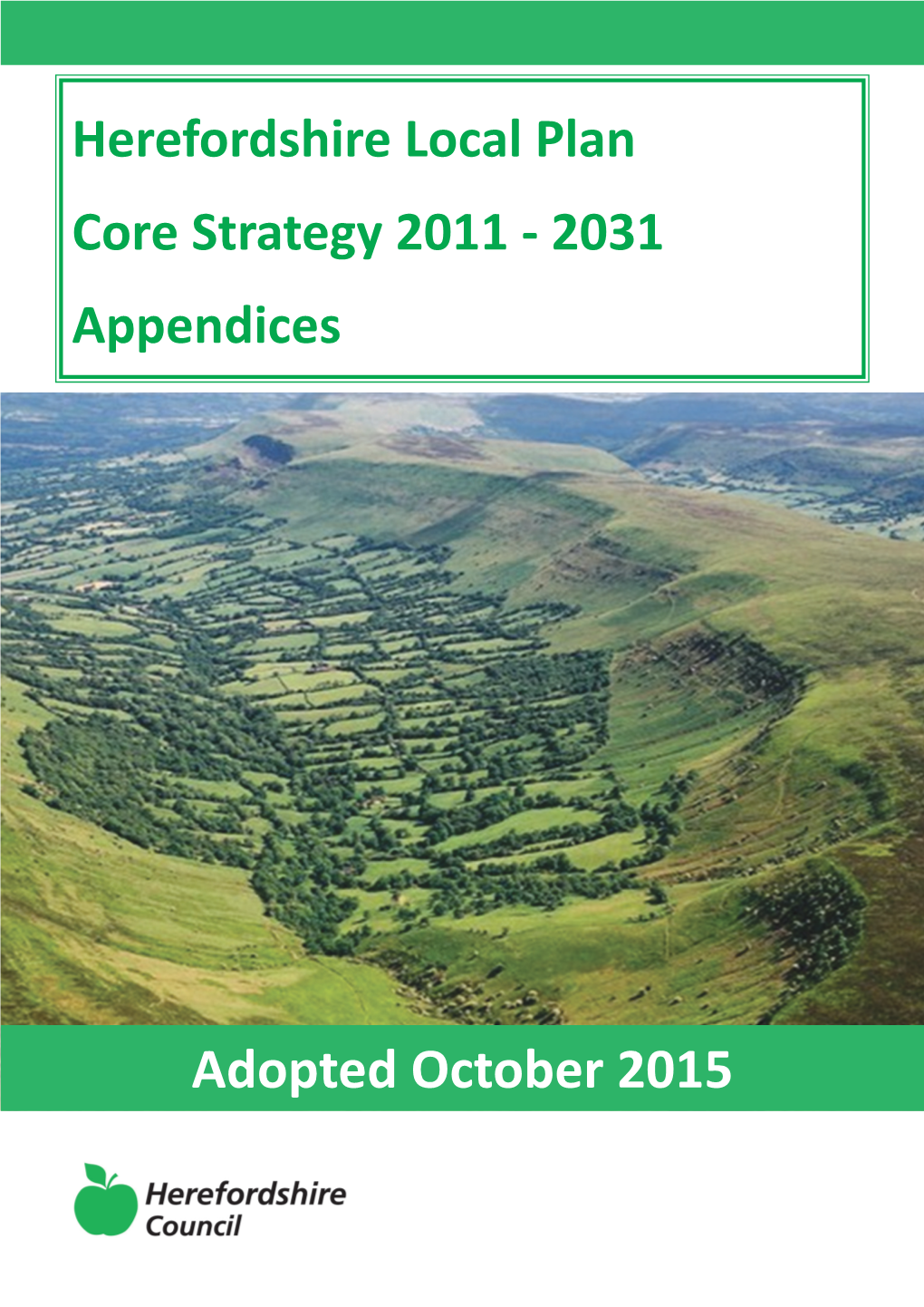 Local Plan Core Strategy Appendices