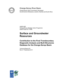 Surface and Groundwater Resources