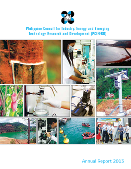 PCIEERD Annual Report 2013 DOST SECRETARY Message