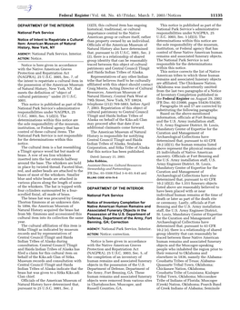 Federal Register/Vol. 68, No. 45/Friday, March 7, 2003/Notices