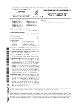 WO 2019/010447 Al 10 January 2019 (10.01.2019) W !P O PCT