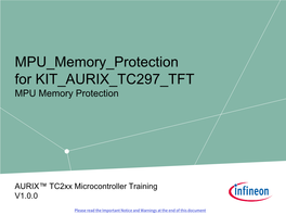 MPU Memory Protection