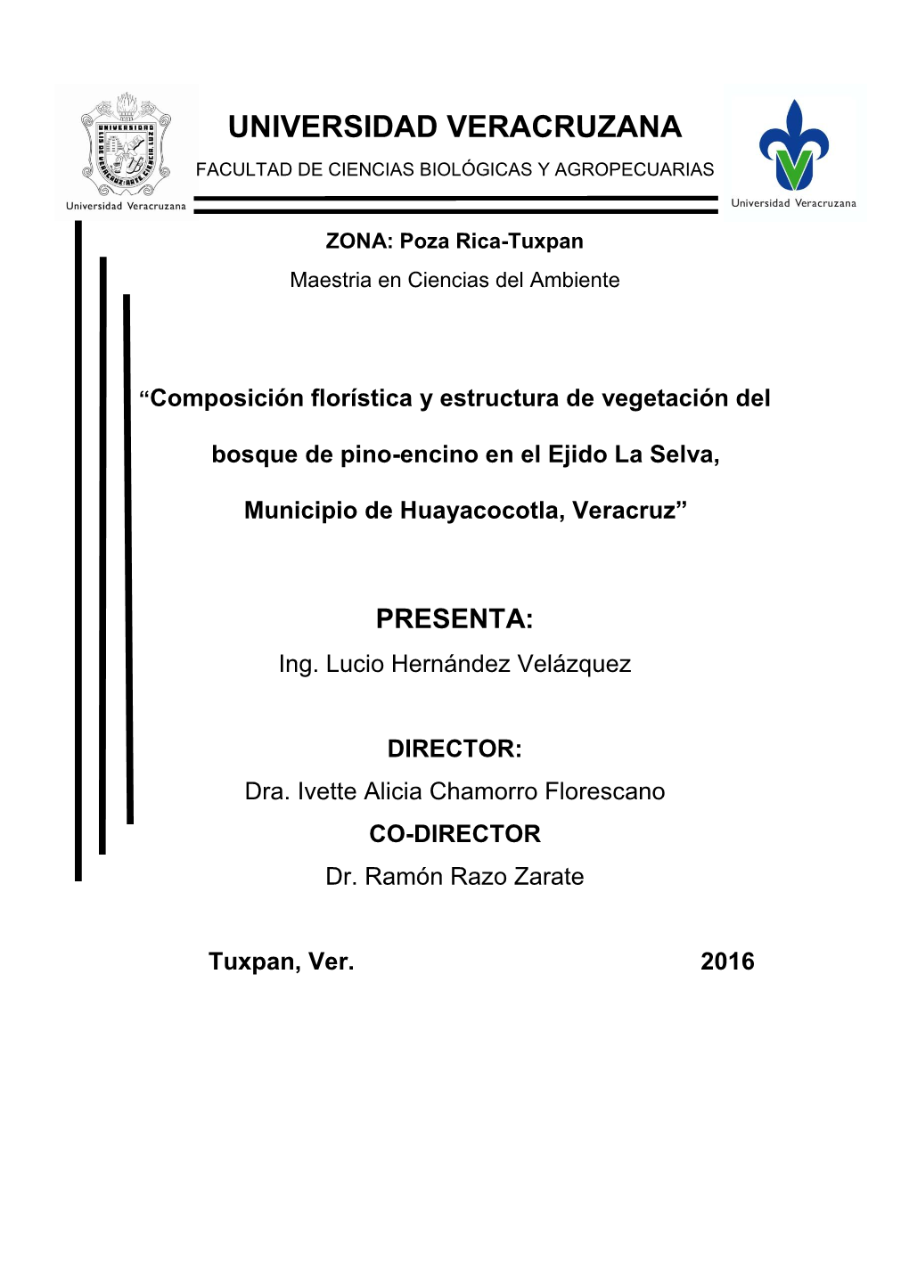 Composición Florística Y Estructura De Vegetación Del