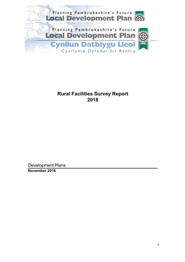 Rural Facilities Survey Report 2018