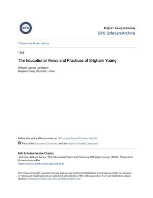 The Educational Views and Practices of Brigham Young