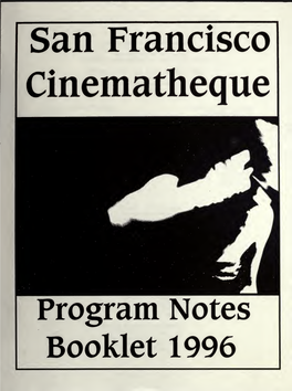 San Francisco Cinematheque Program Notes Booklet 1996