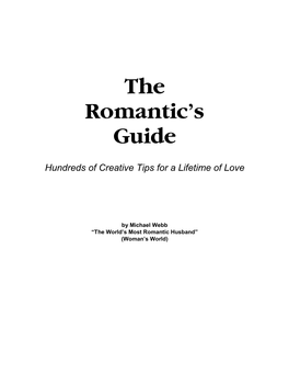 The Romantic’S Guide