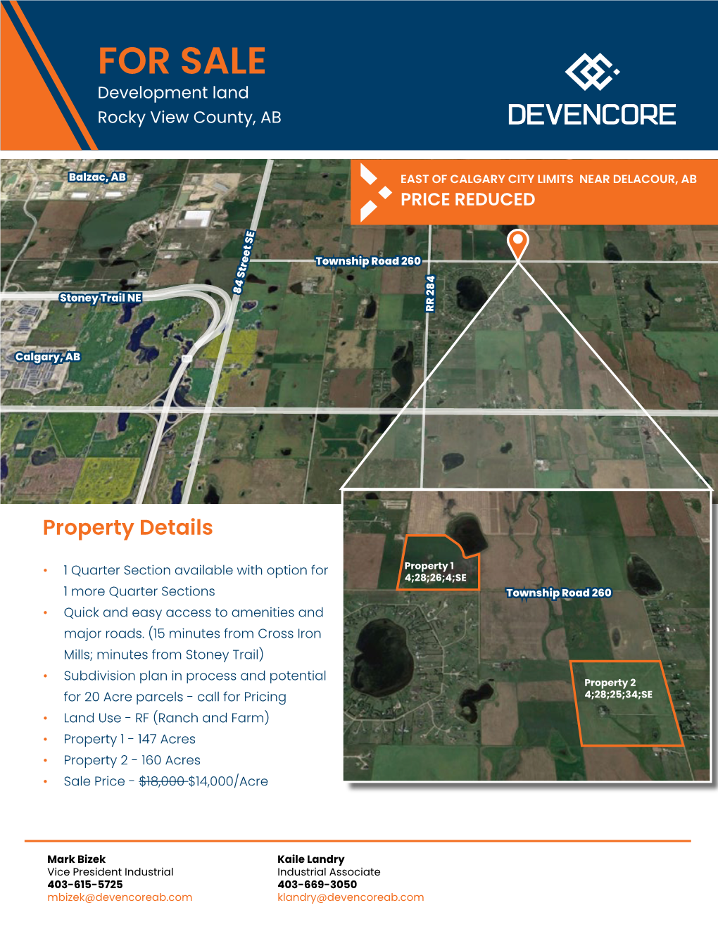 FOR SALE Development Land Rocky View County, AB