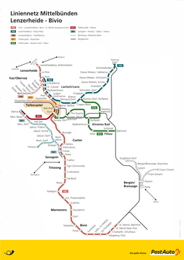 Liniennetzplan Lenzerheide–Bivio