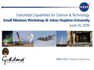Suborbital Platforms and Range Services (SPARS)