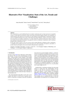 Illustrative Flow Visualization: State of the Art, Trends and Challenges