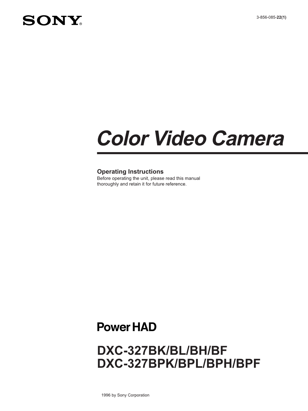 Color Video Camera