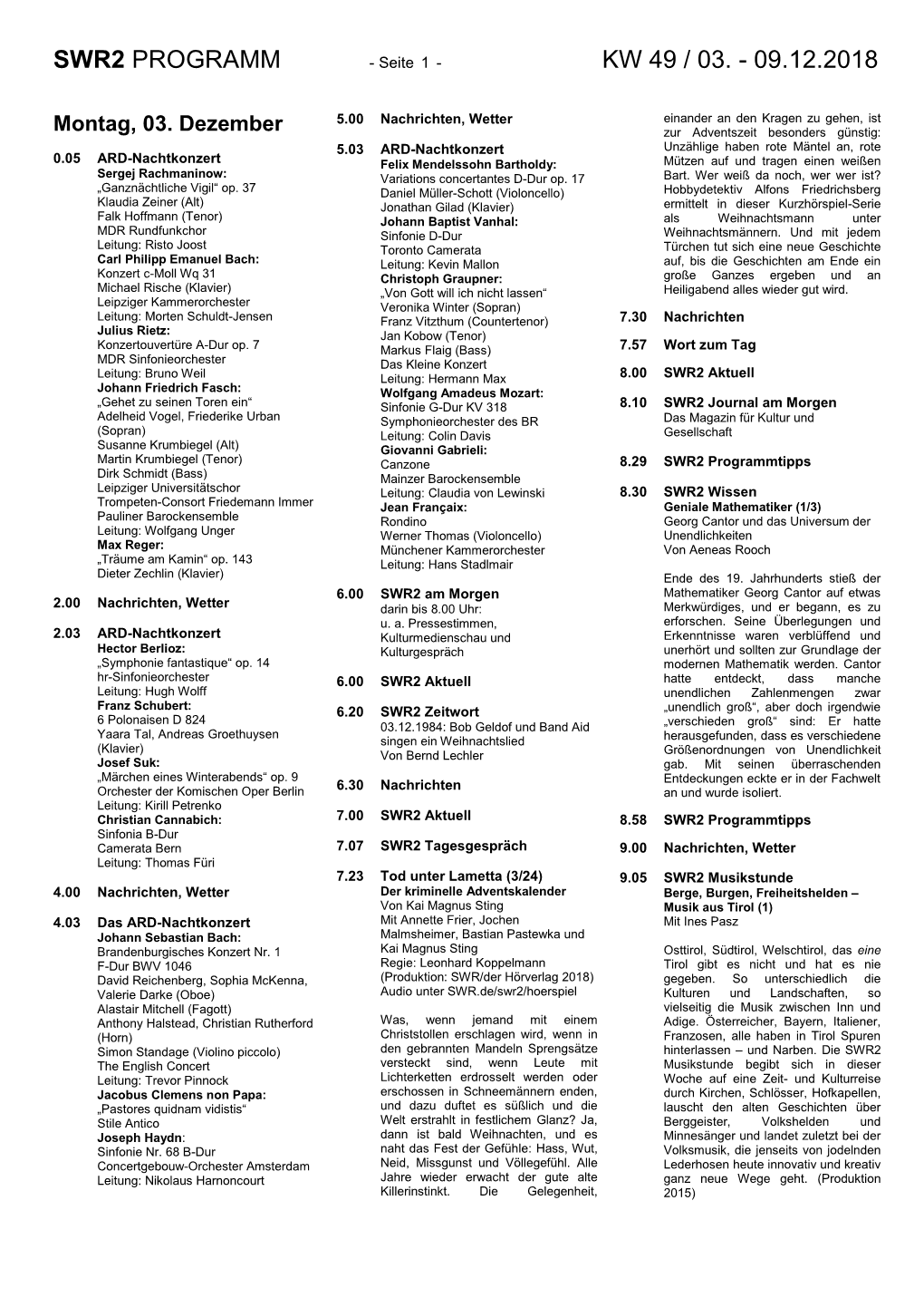 Swr2 Programm Kw 49